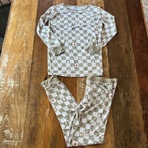 DreamLittleBig Kids Checkered Pajama Set